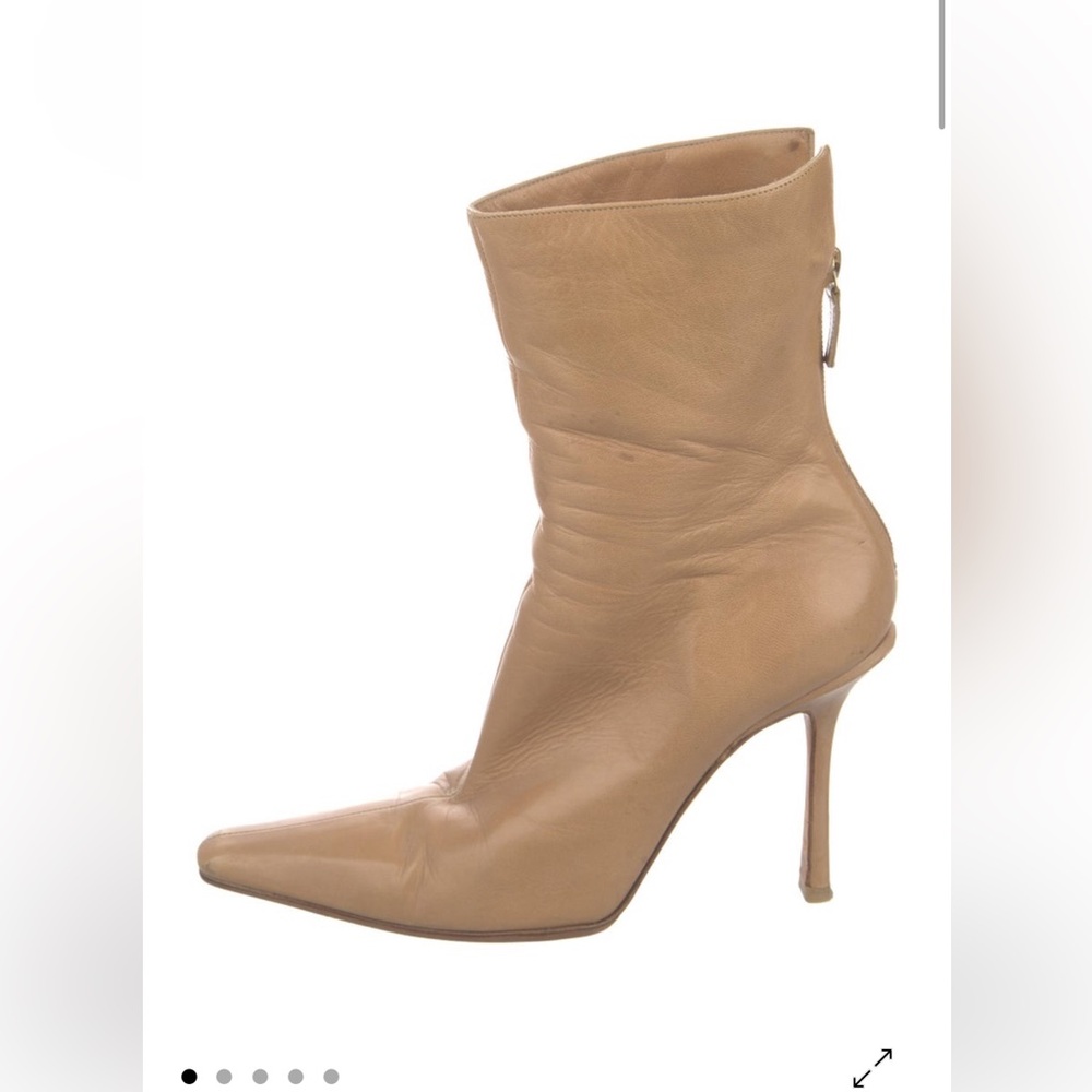 Jimmy Choo Tan Ankle Boots